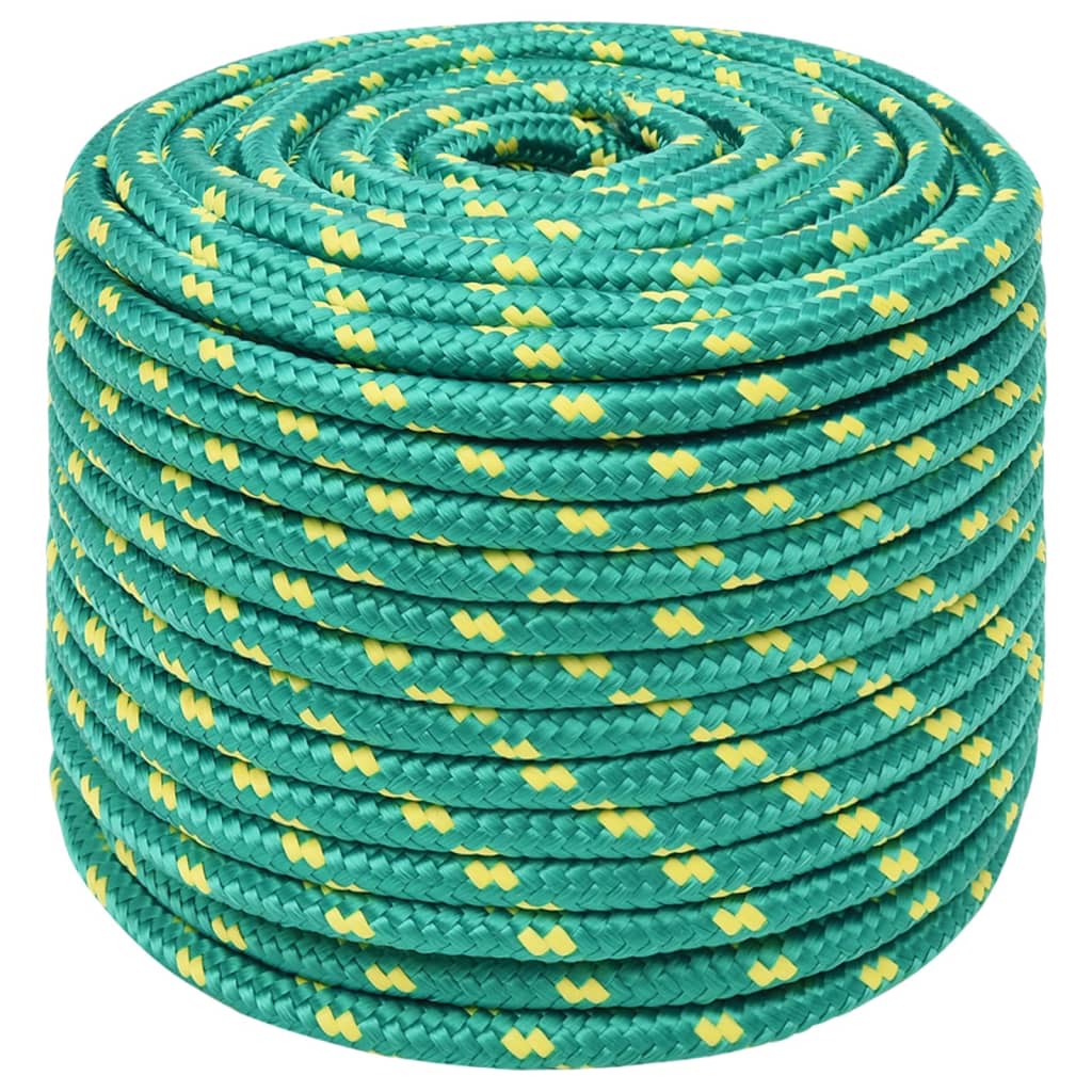 Brodski konop zeleni 14 mm 100 m od polipropilena