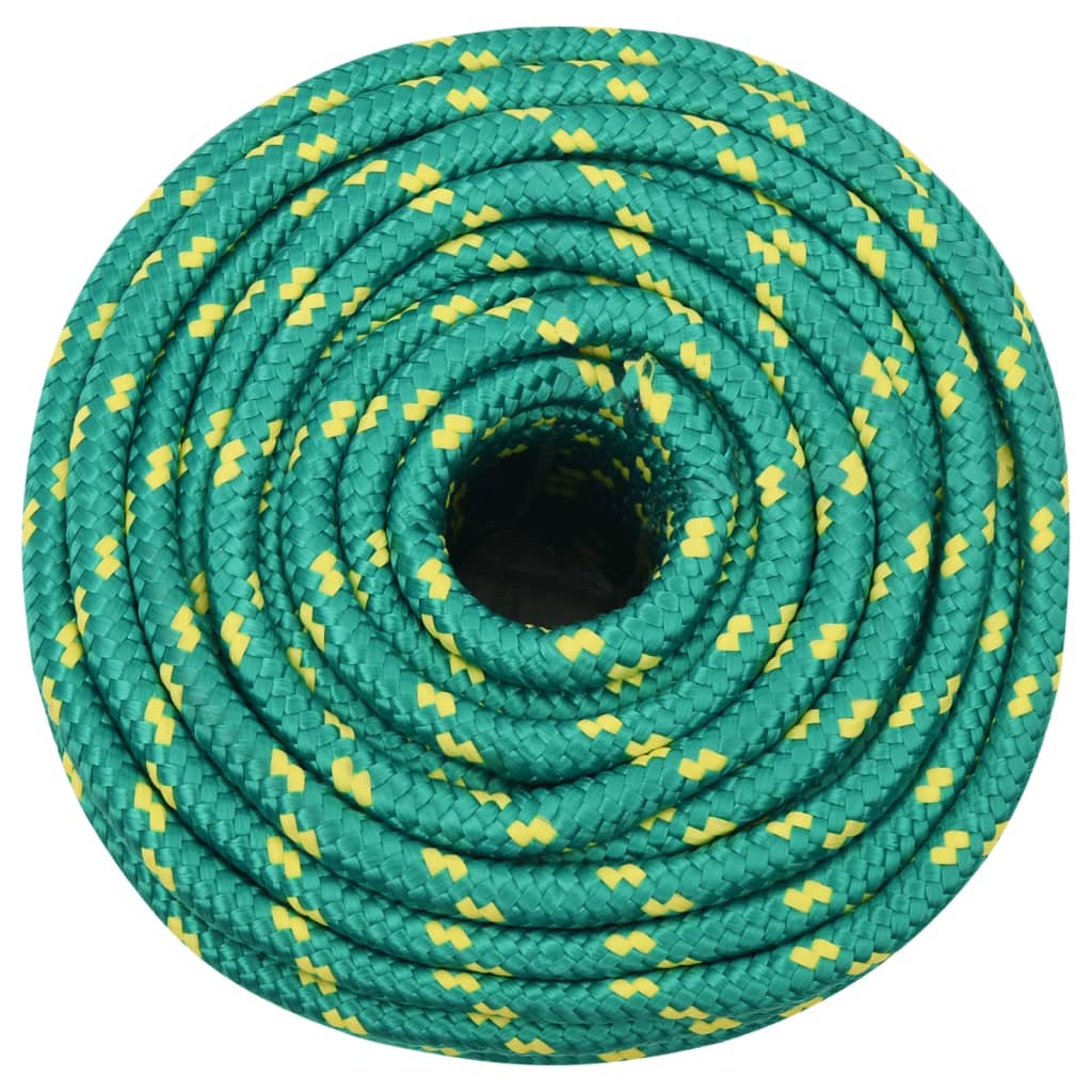 Brodski konop zeleni 14 mm 100 m od polipropilena