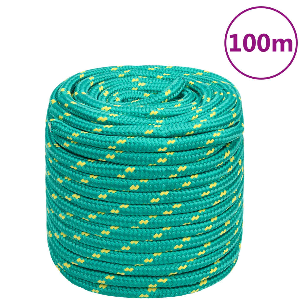 Brodski konop zeleni 16 mm 100 m od polipropilena