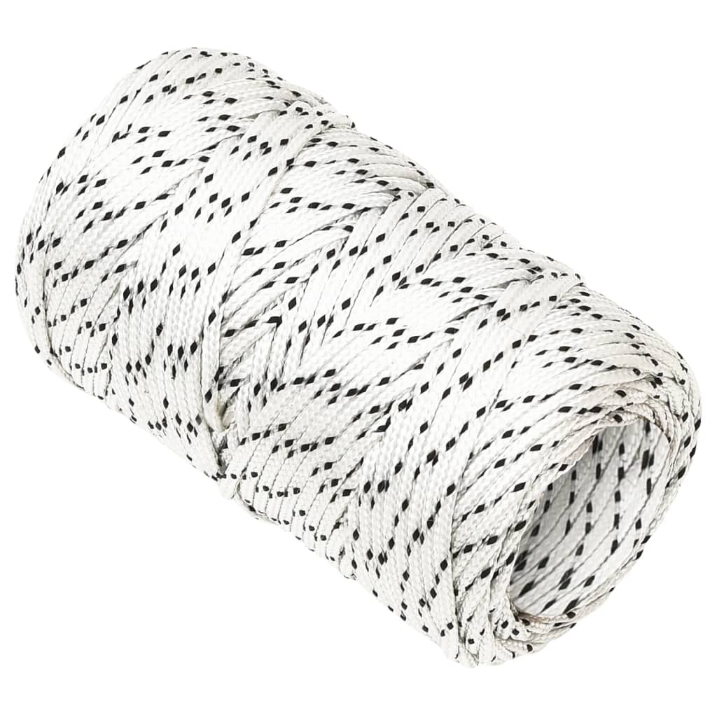 Pleteni brodski konop bijeli 2 mm x 25 m poliesterski