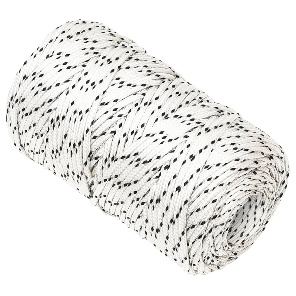 Pleteni brodski konop bijeli 2 mm x 250 m poliesterski