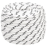 Pleteni brodski konop bijeli 12 mm x 25 m poliesterski