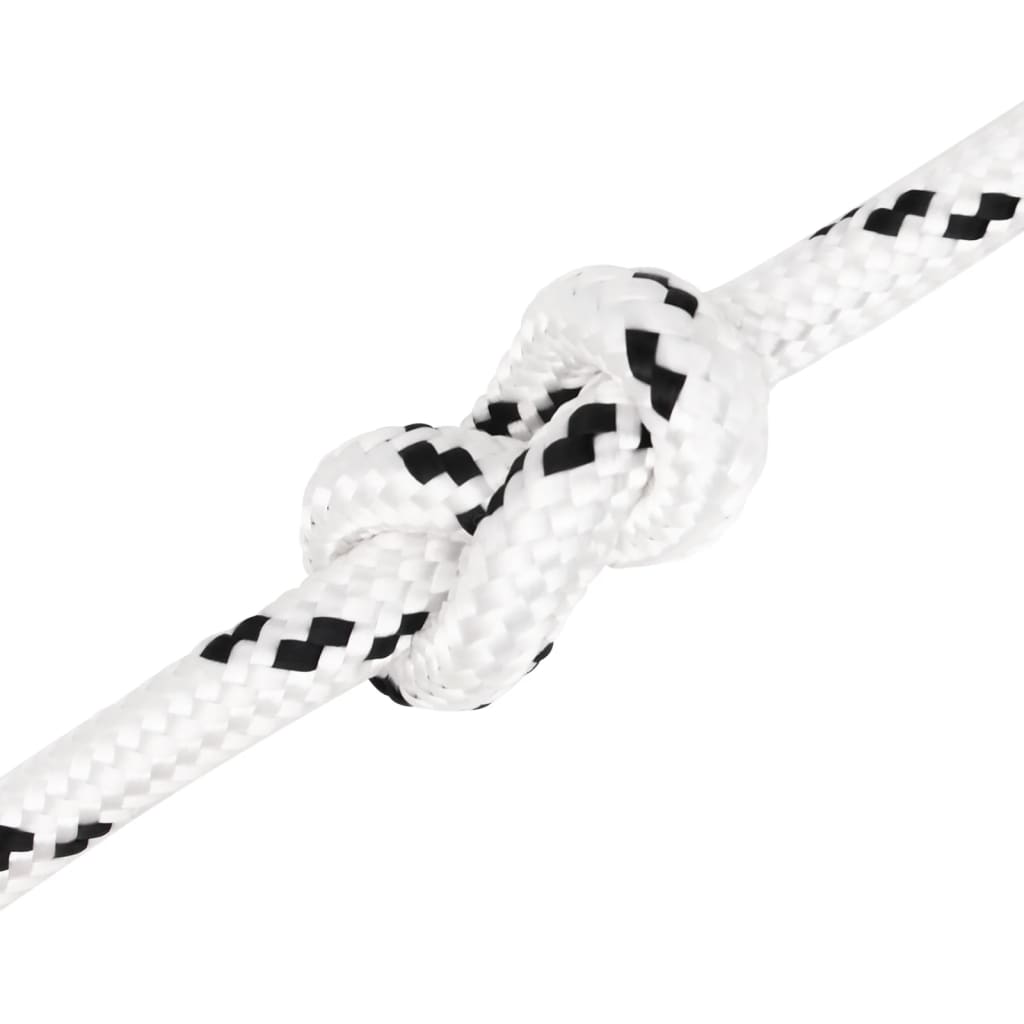 Pleteni brodski konop bijeli 14 mm x 25 m poliesterski