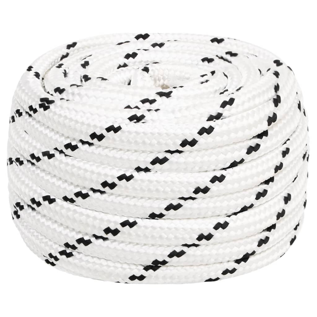 Radno uže bijeli 20 mm 25 m poliestersko