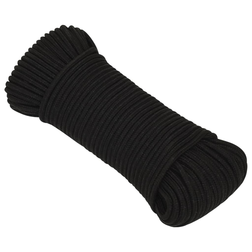 Radno uže crno 5 mm 50 m poliestersko