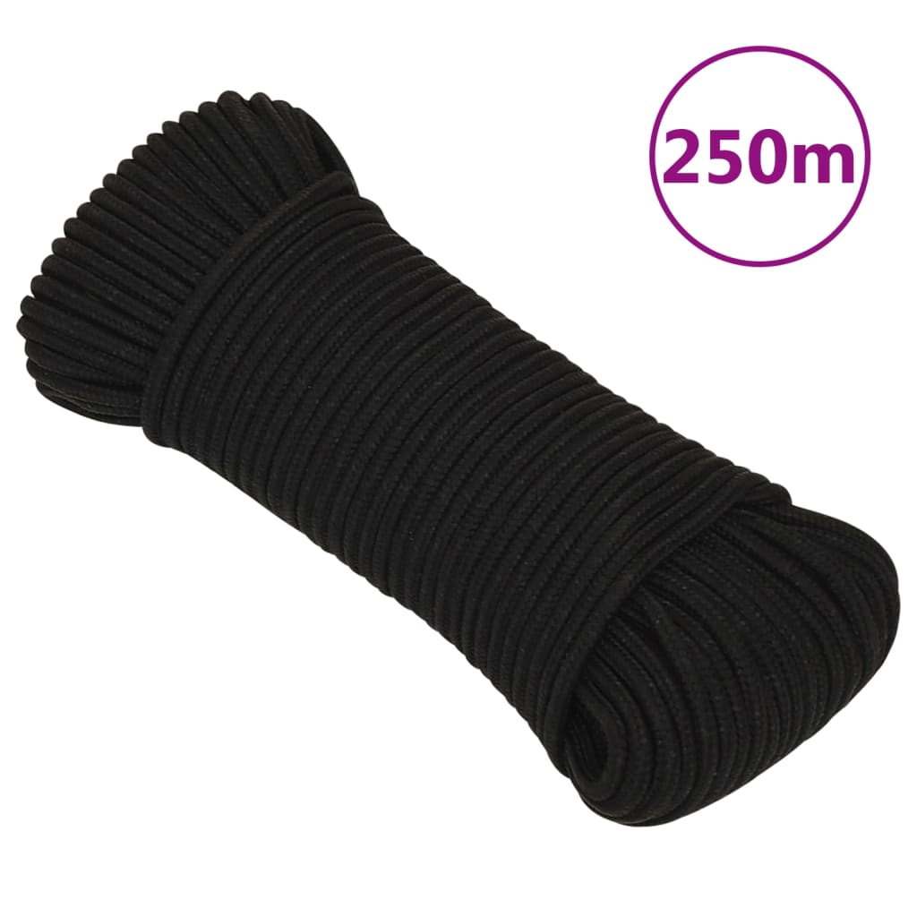 Radno uže crno 5 mm 250 m poliestersko