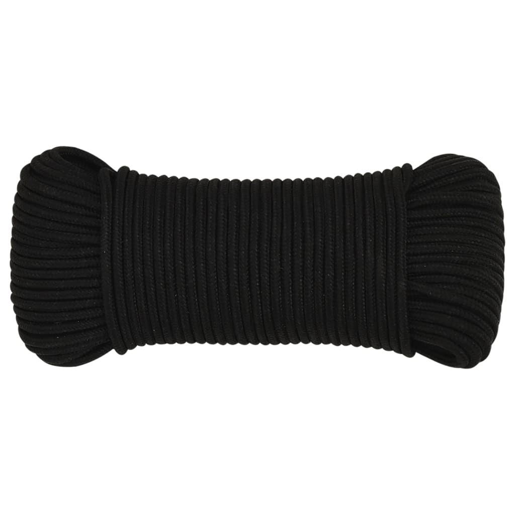 Radno uže crno 5 mm 250 m poliestersko