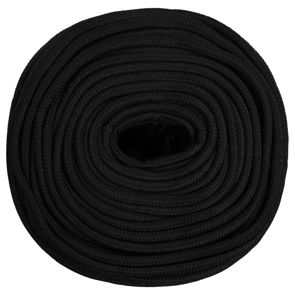 Radno uže crno 8 mm 500 m poliestersko