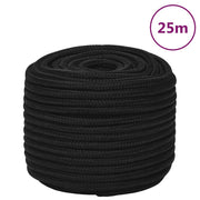 Radno uže crno 14 mm 25 m poliestersko