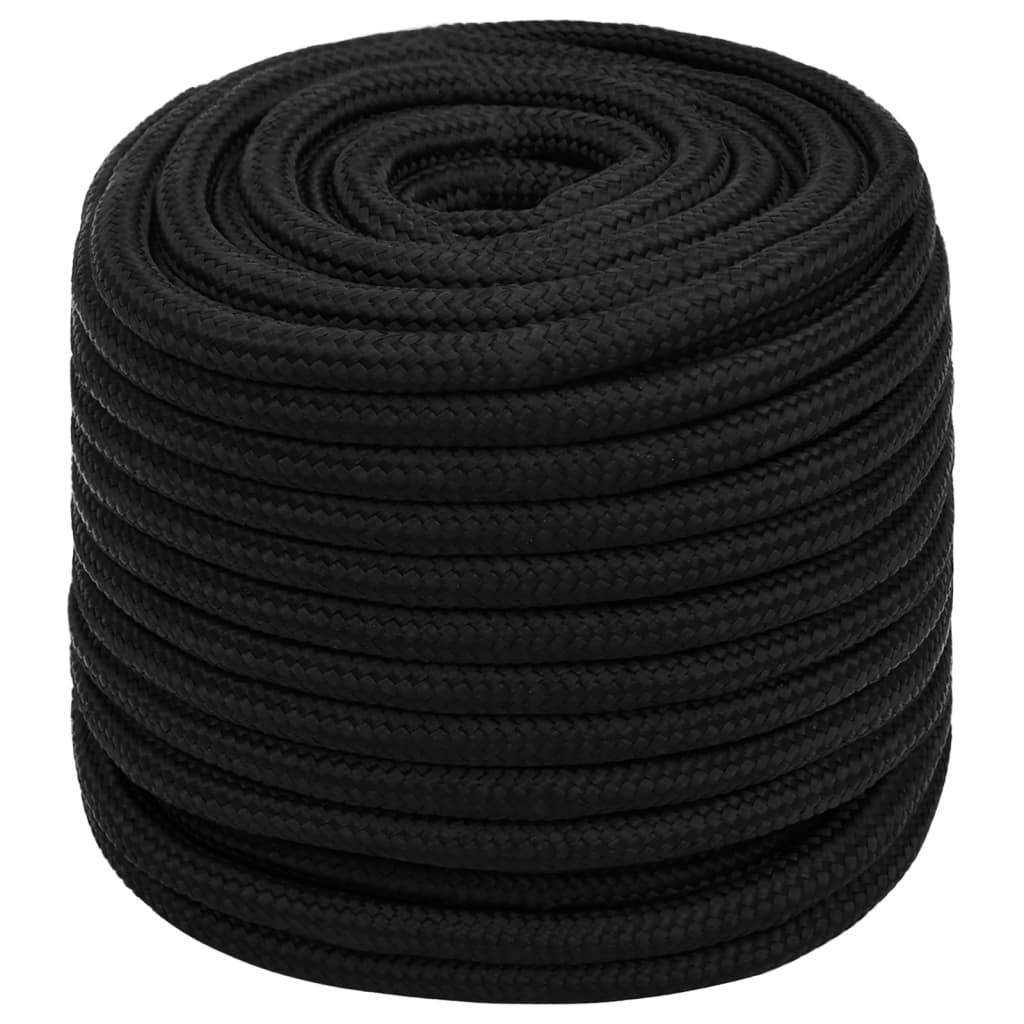 Radno uže crno 16 mm 25 m poliestersko