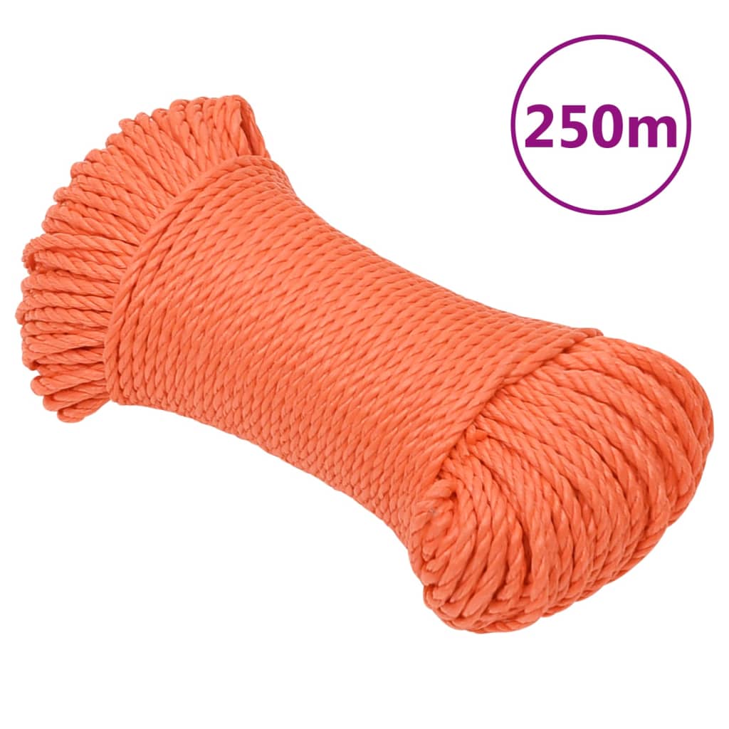 Radno uže narančasto 8 mm 250 m od polipropilena
