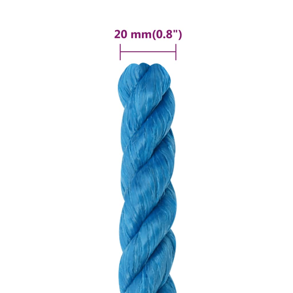 Radno uže plavi 20 mm 100 m od polipropilena