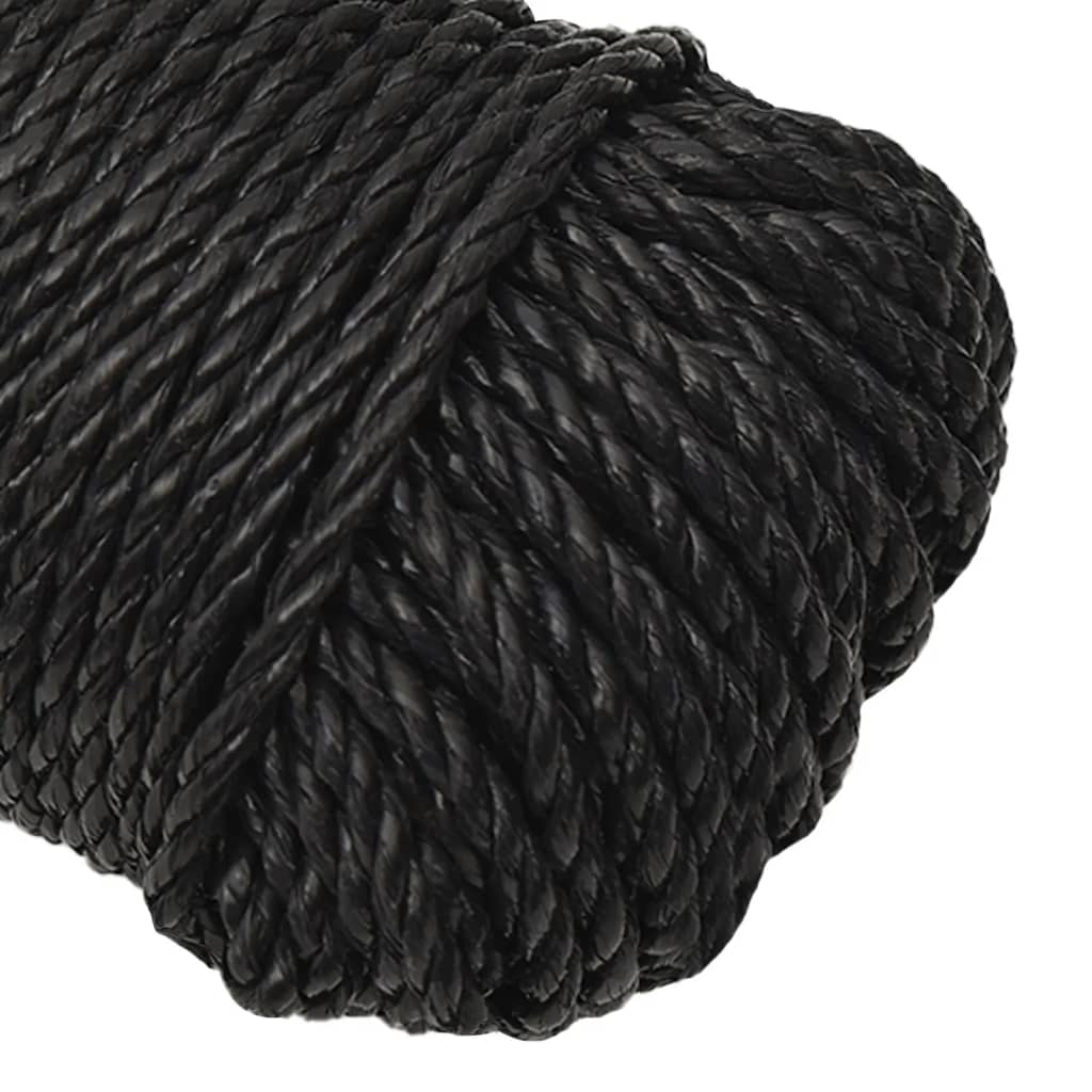 Radno uže crno 3 mm 100 m od polipropilena