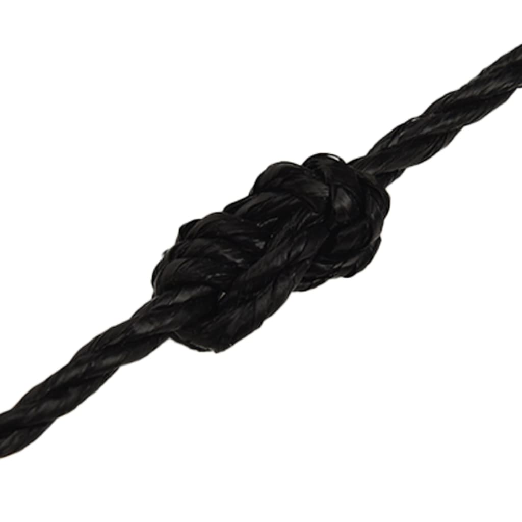 Radno uže crni 6 mm 500 m od polipropilena