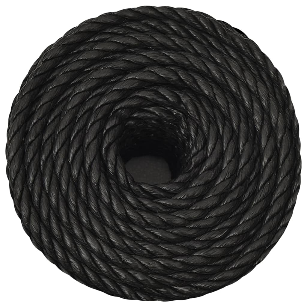 Radno uže crno 10 mm 25 m od polipropilena