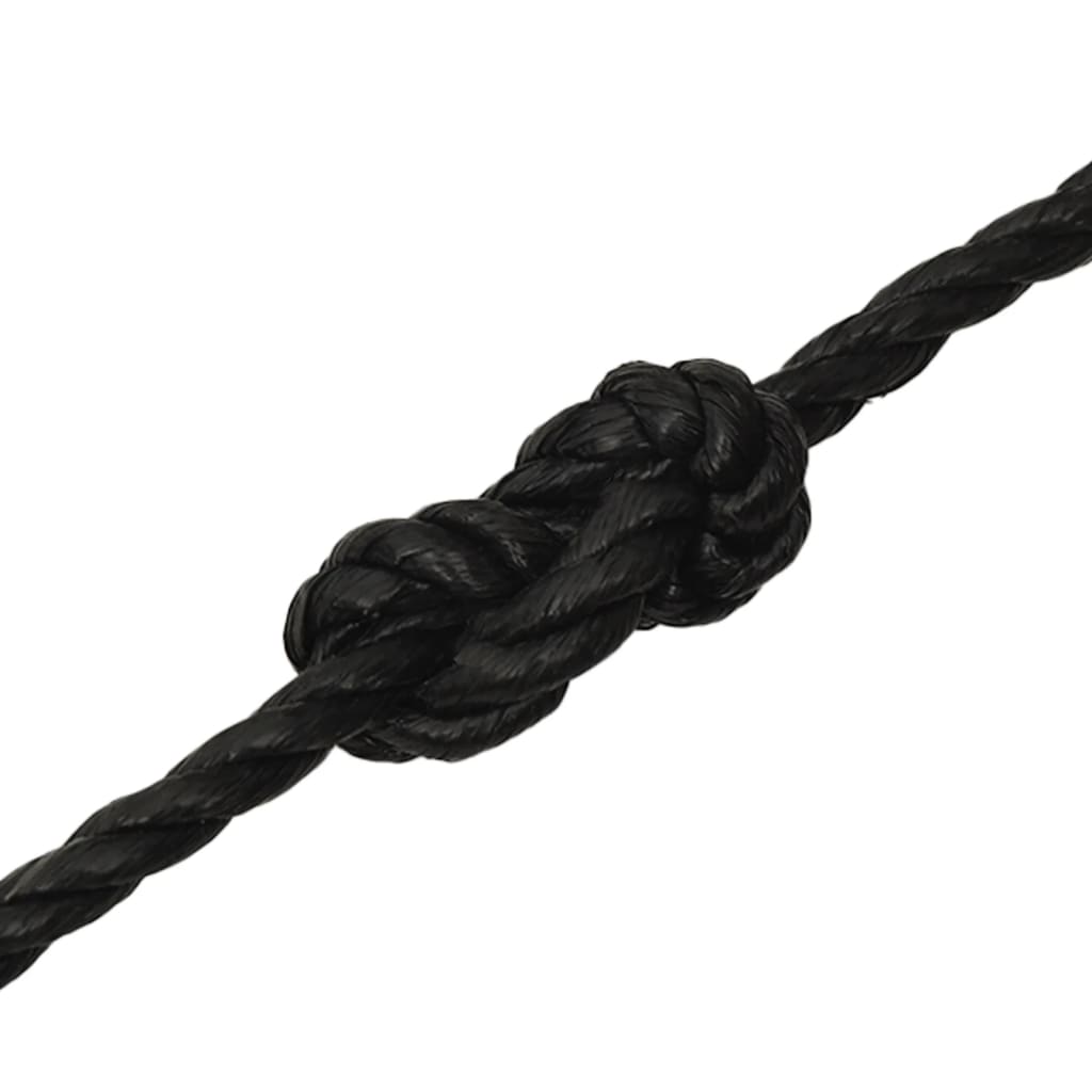 Radno uže crno 10 mm 25 m od polipropilena