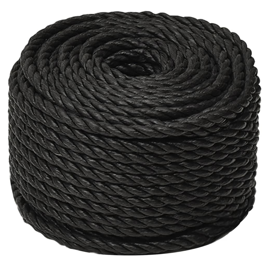 Radno uže crno 10 mm 100 m od polipropilena