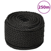 Radno uže crni 6 mm 250 m od polipropilena