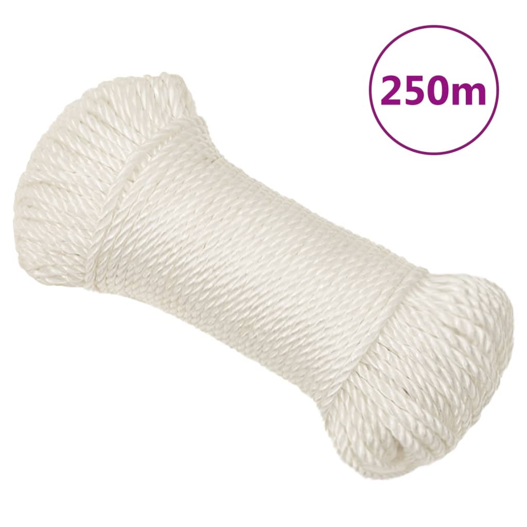 Radno uže bijeli 3 mm 250 m od polipropilena