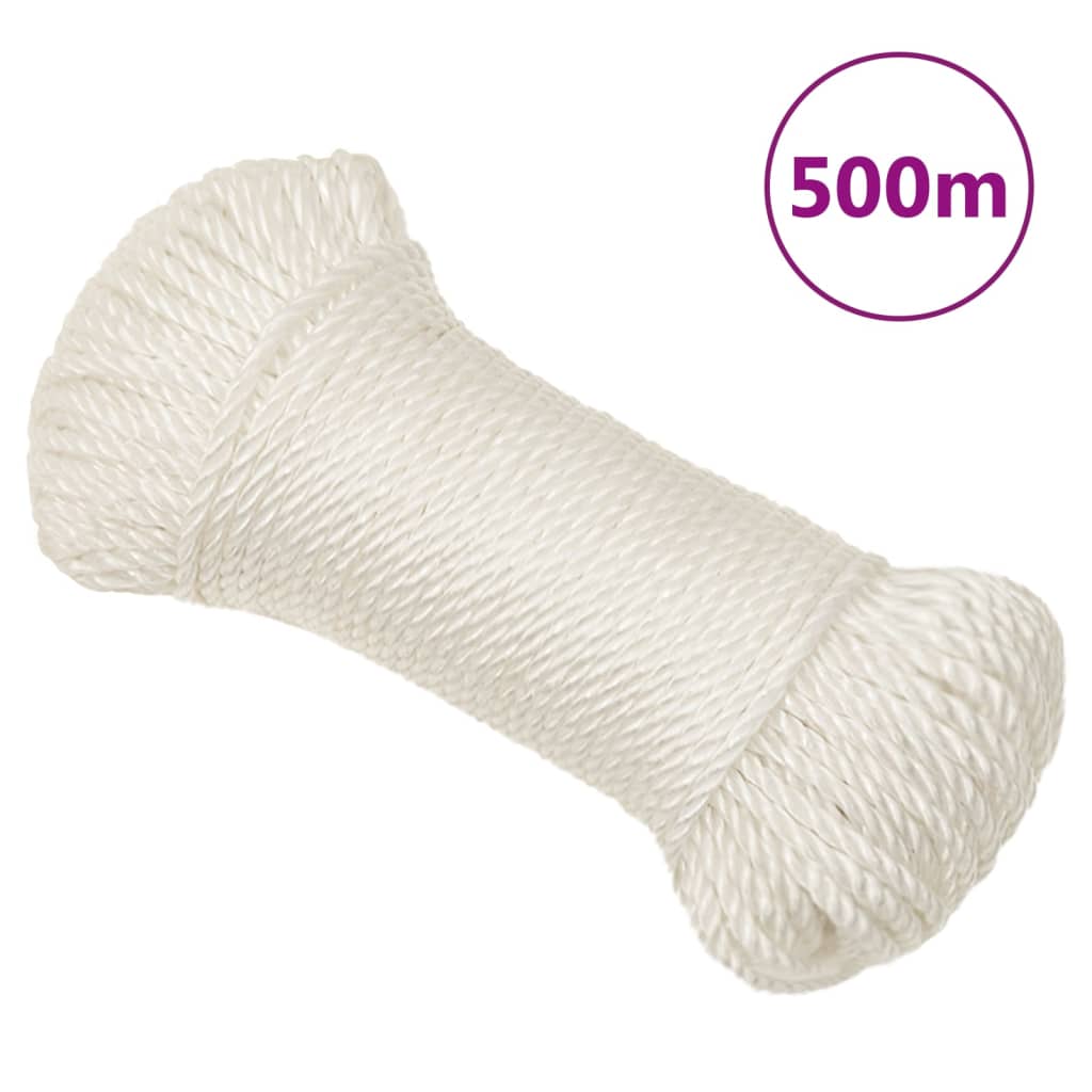 Radno uže bijelo 8 mm 500 m od polipropilena