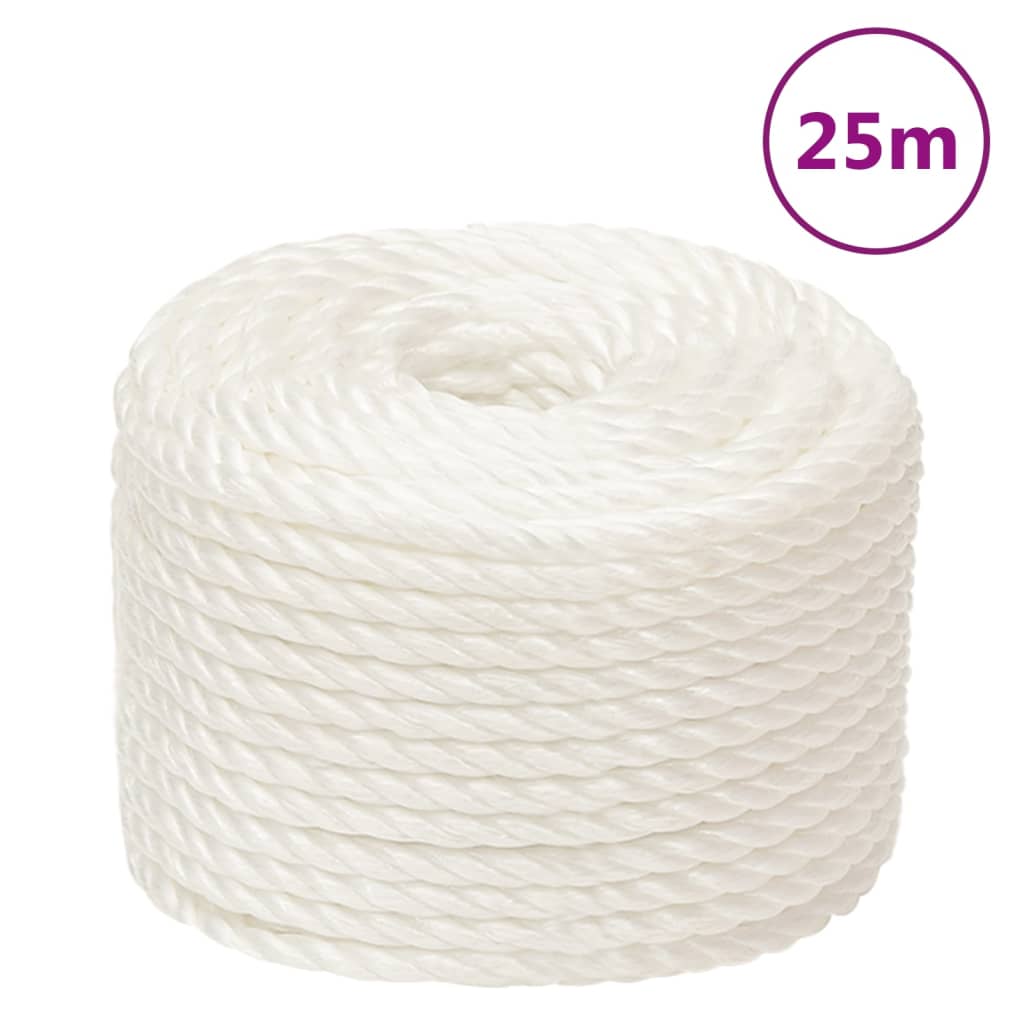 Radno uže bijeli 16 mm 25 m od polipropilena