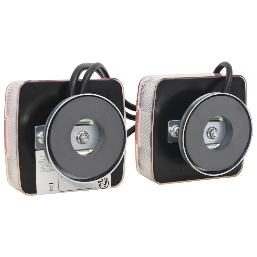 Svjetla za prikolicu 2 kom crvena 10,5 x 7,5 x 10 cm 12 V LED