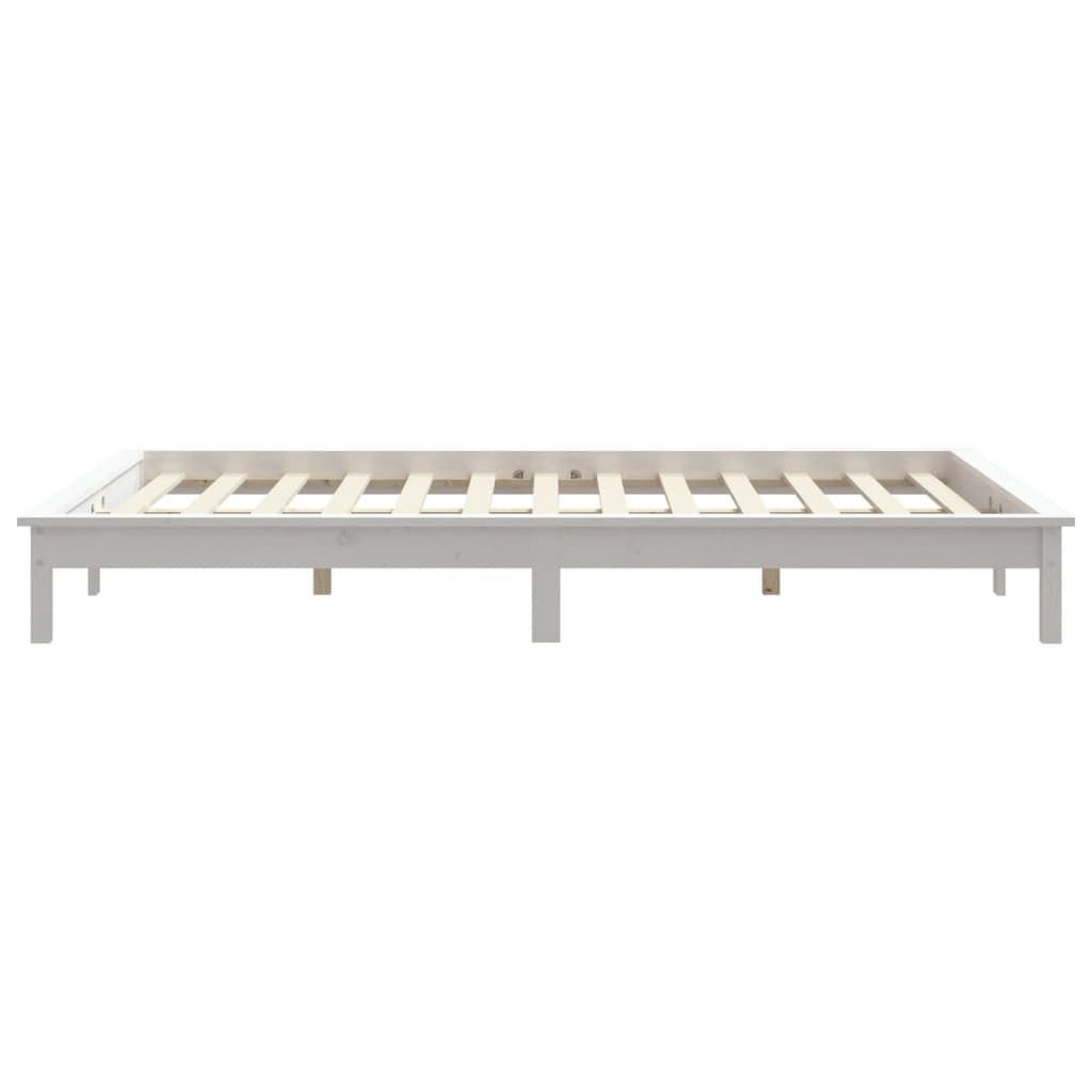 Okvir za krevet od borovine bijela 180x200 cm veliki bračni