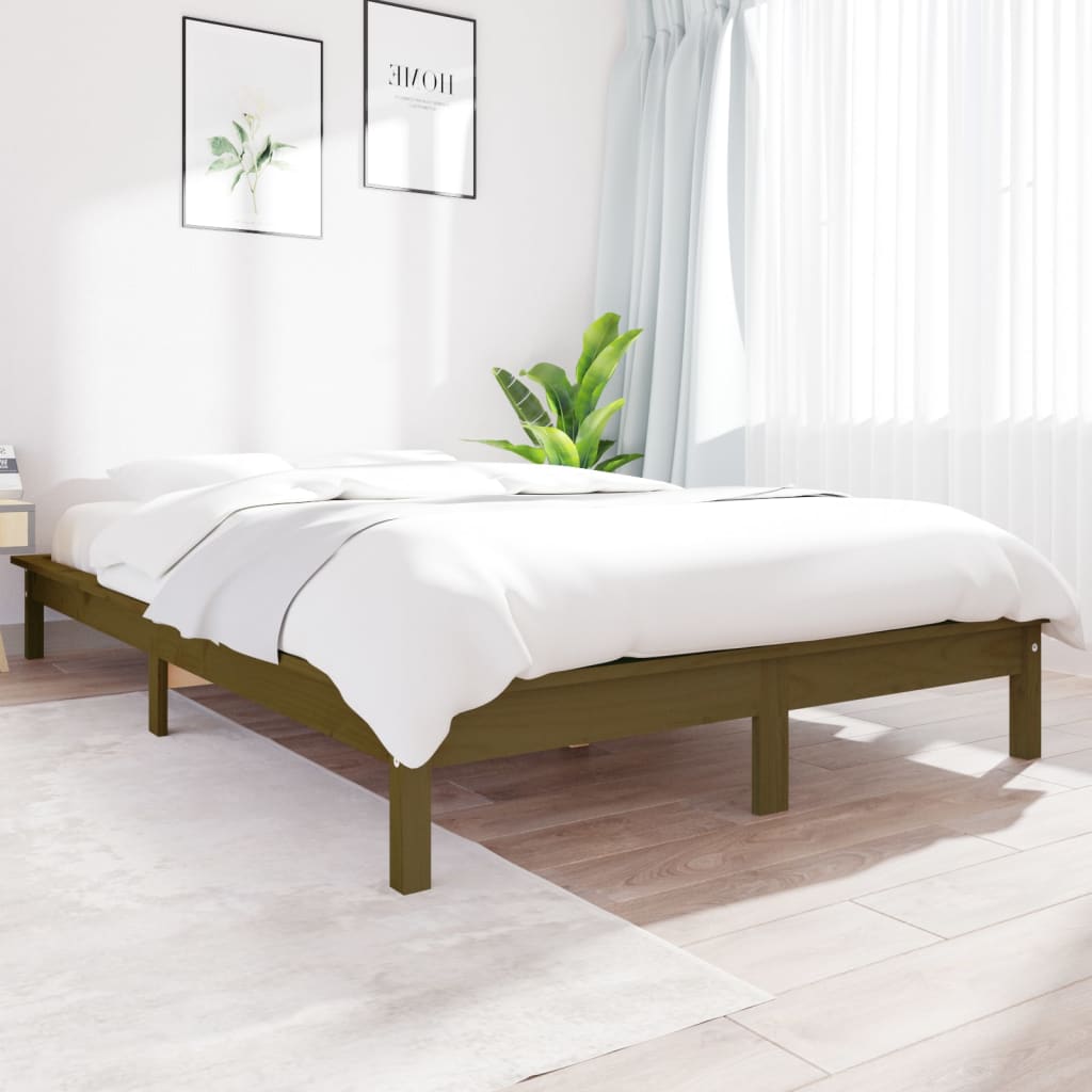 Okvir za krevet od borovine boja meda 135x190 cm bračni