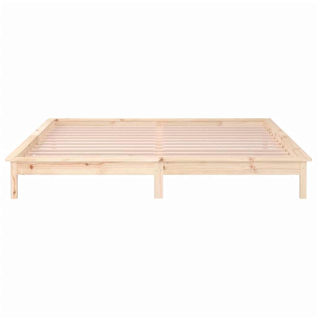 LED okvir za krevet 120 x 200 cm od masivnog drva