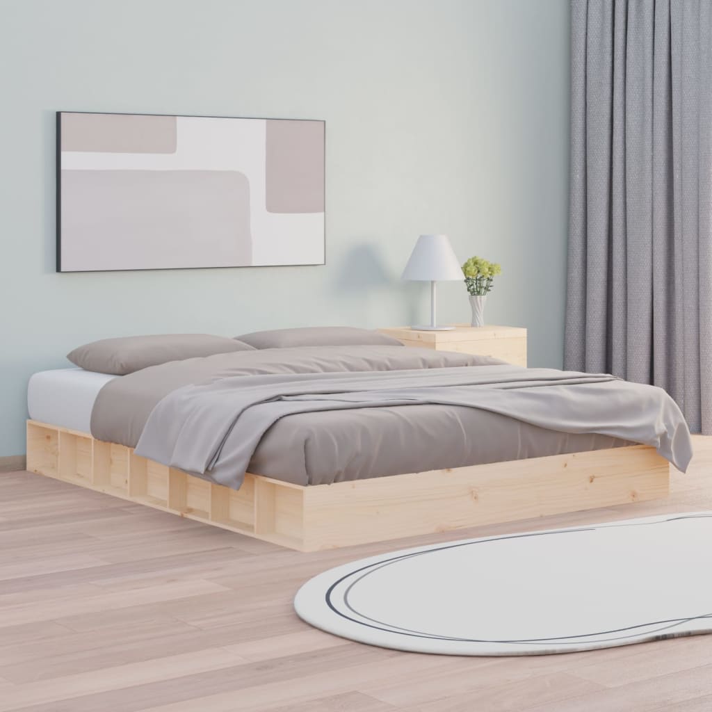 Okvir za krevet 140 x 200 cm od masivnog drva