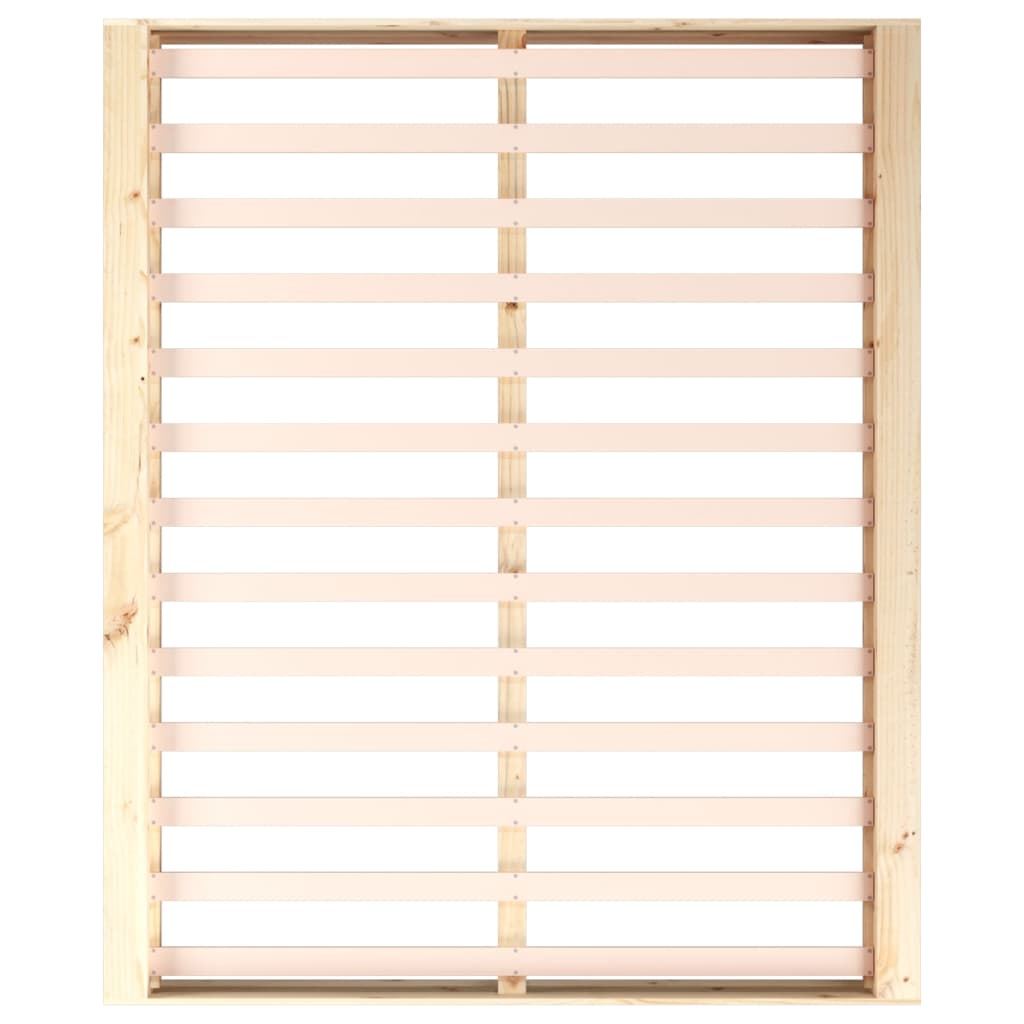Okvir za krevet 120 x 200 cm od masivnog drva