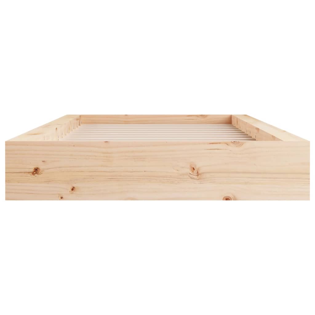 Okvir za krevet od masivnog drva 75 x 190 cm mali