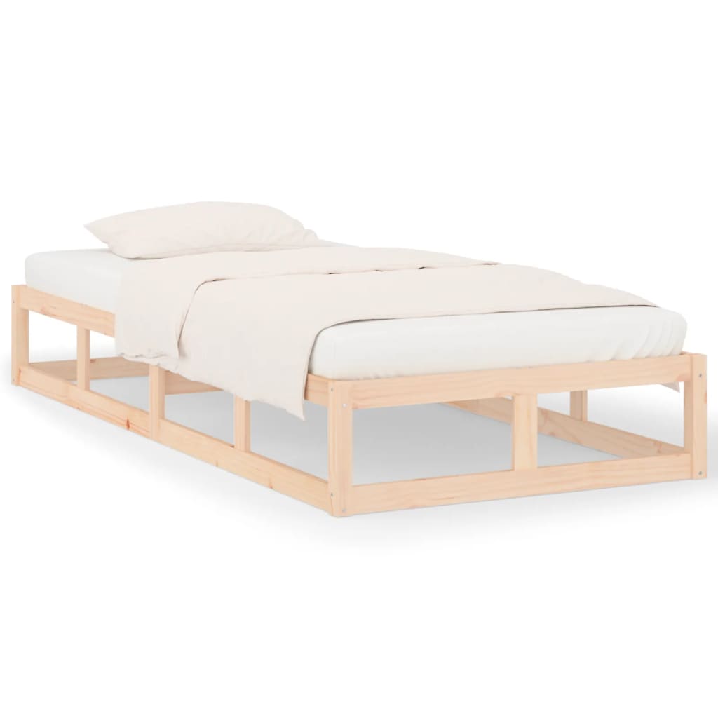 Okvir za krevet 100 x 200 cm od masivne borovine