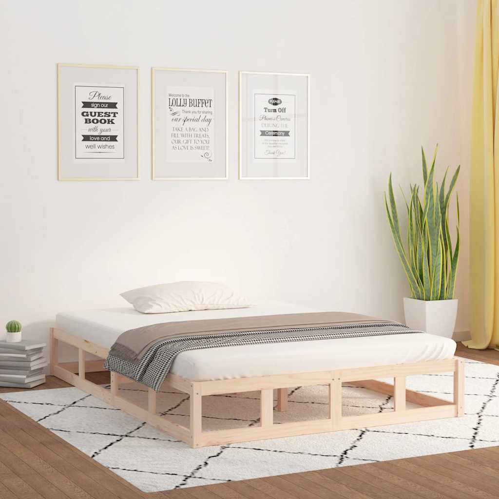 Okvir za krevet 160x200 cm od masivne borovine