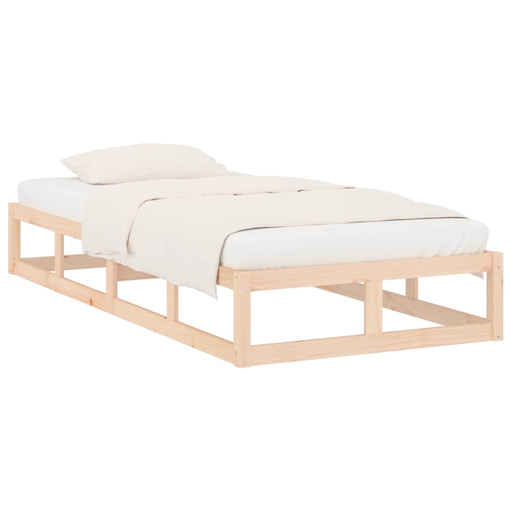 Okvir za krevet od masivnog drva 75 x 190 cm mali