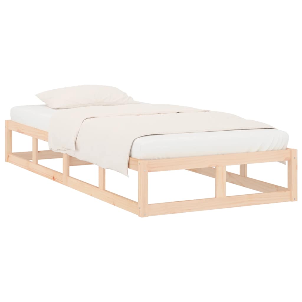 Okvir za krevet od masivnog drva 75 x 190 cm mali