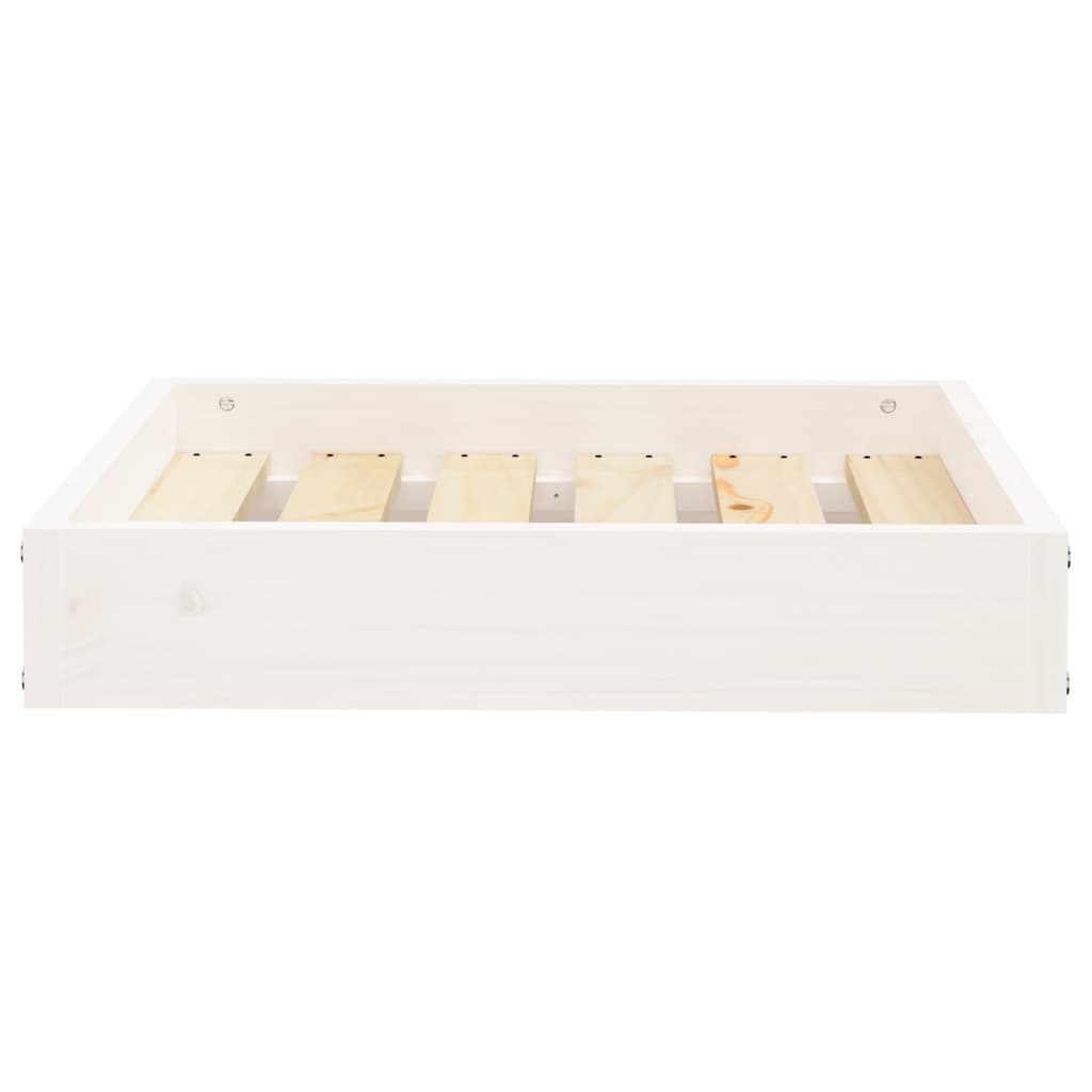 Krevet za pse bijeli 51,5x44x9 cm od masivne borovine