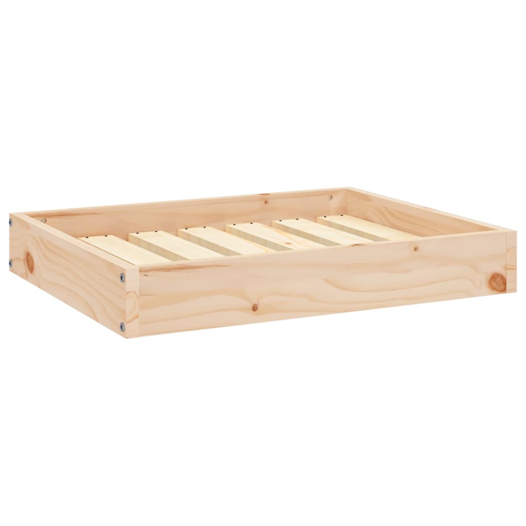 Krevet za pse sivi 61,5x49x9 cm od masivne borovine