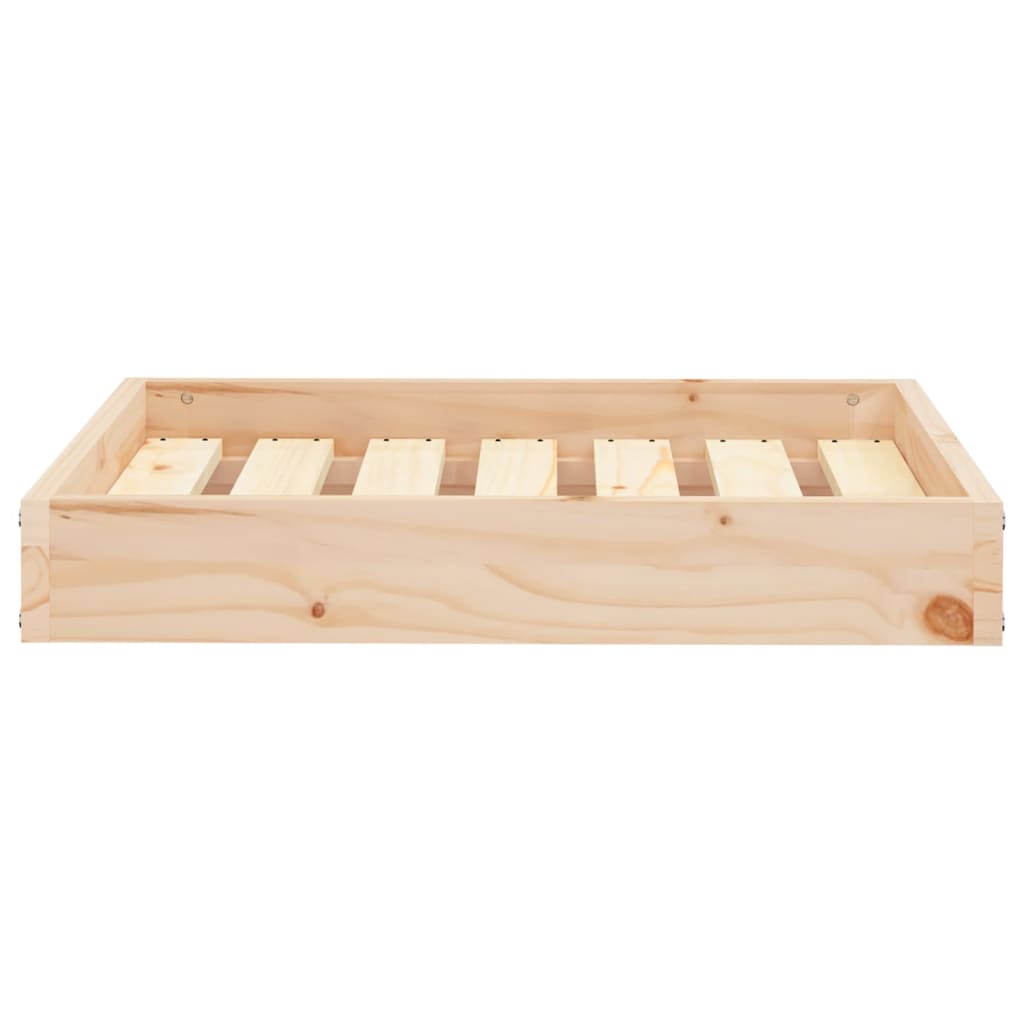 Krevet za pse sivi 61,5x49x9 cm od masivne borovine