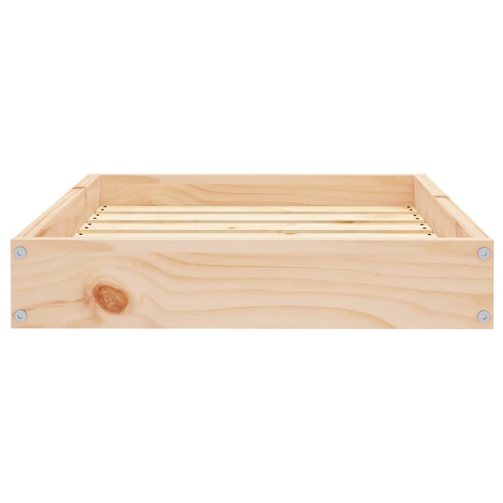 Krevet za pse sivi 61,5x49x9 cm od masivne borovine