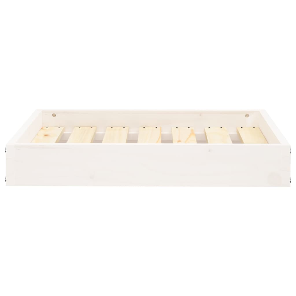 Krevet za pse bijeli 61,5x49x9 cm od masivne borovine