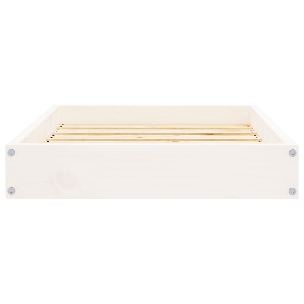 Krevet za pse bijeli 61,5x49x9 cm od masivne borovine