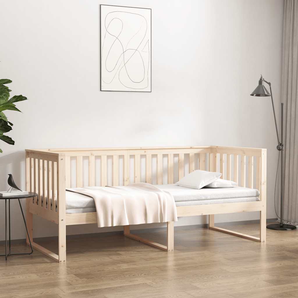 Dnevni krevet bez madraca 100x200 cm puno drvo bor