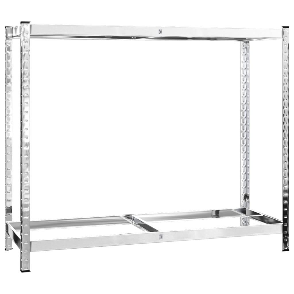 Stalak za gume s 2 razine srebrni 110 x 40 x 110 cm čelični