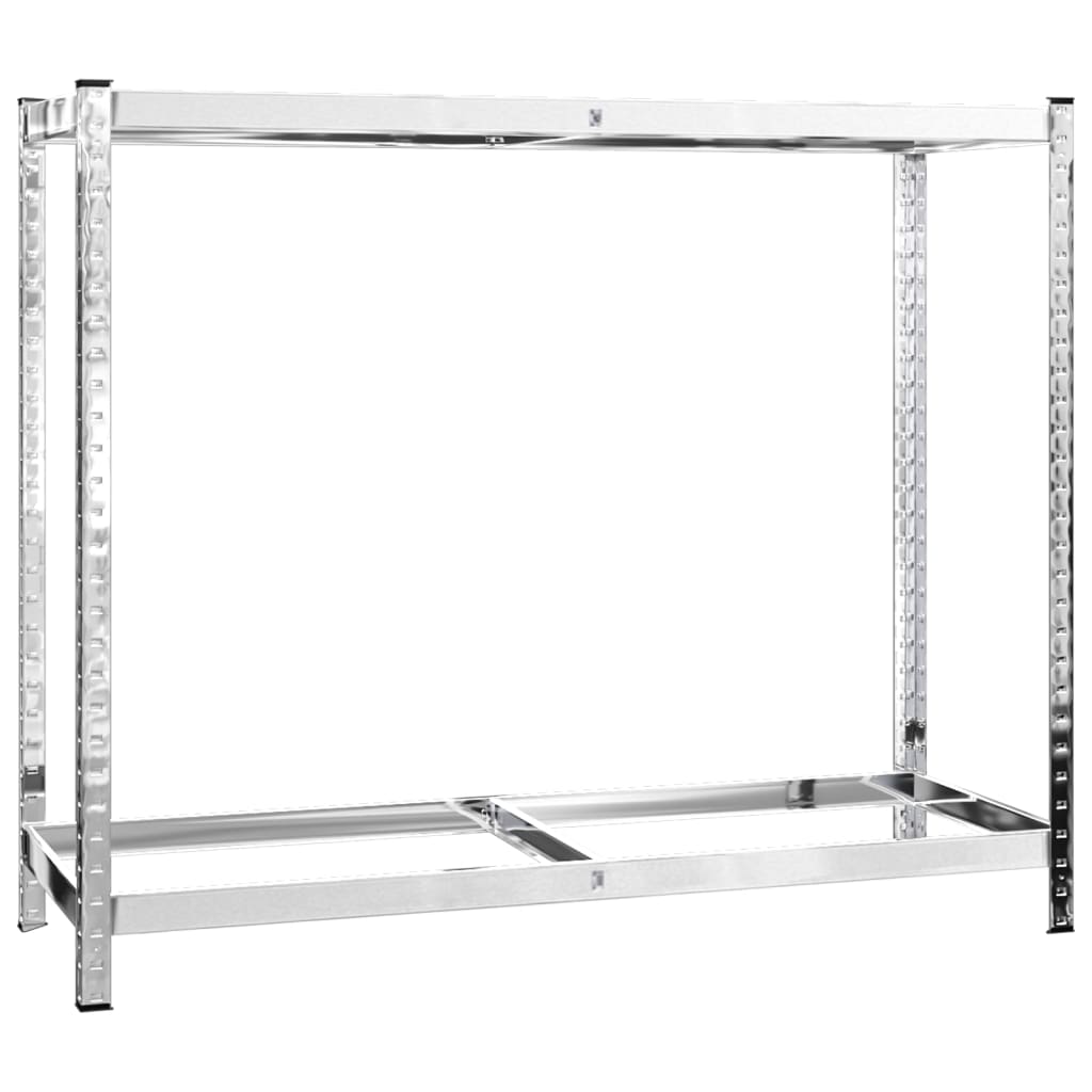 Stalci za gume s 2 razine 2 kom srebrni 110x40x110 cm čelični