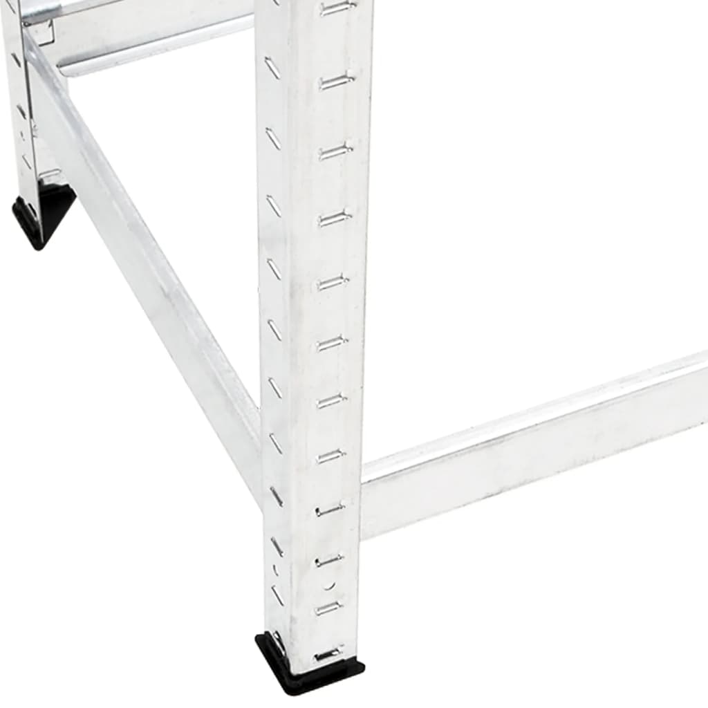 Stalci za gume s 2 razine 2 kom srebrni 110x40x110 cm čelični