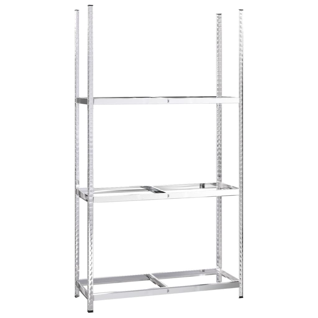 Stalak za gume s 3 razine srebrni 110 x 40 x 200 cm čelični