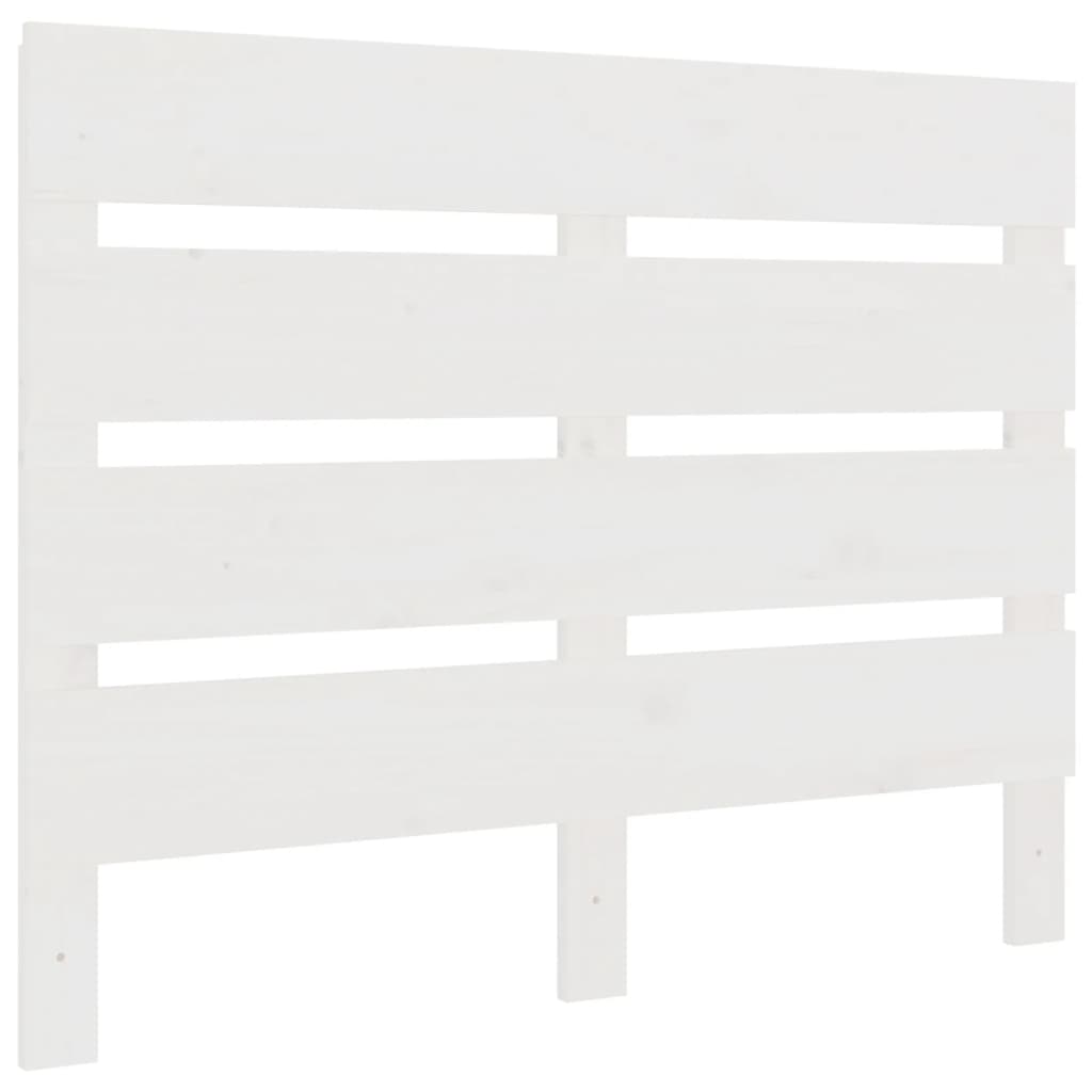 Uzglavlje bijelo 75 x 3 x 80 cm od masivne borovine