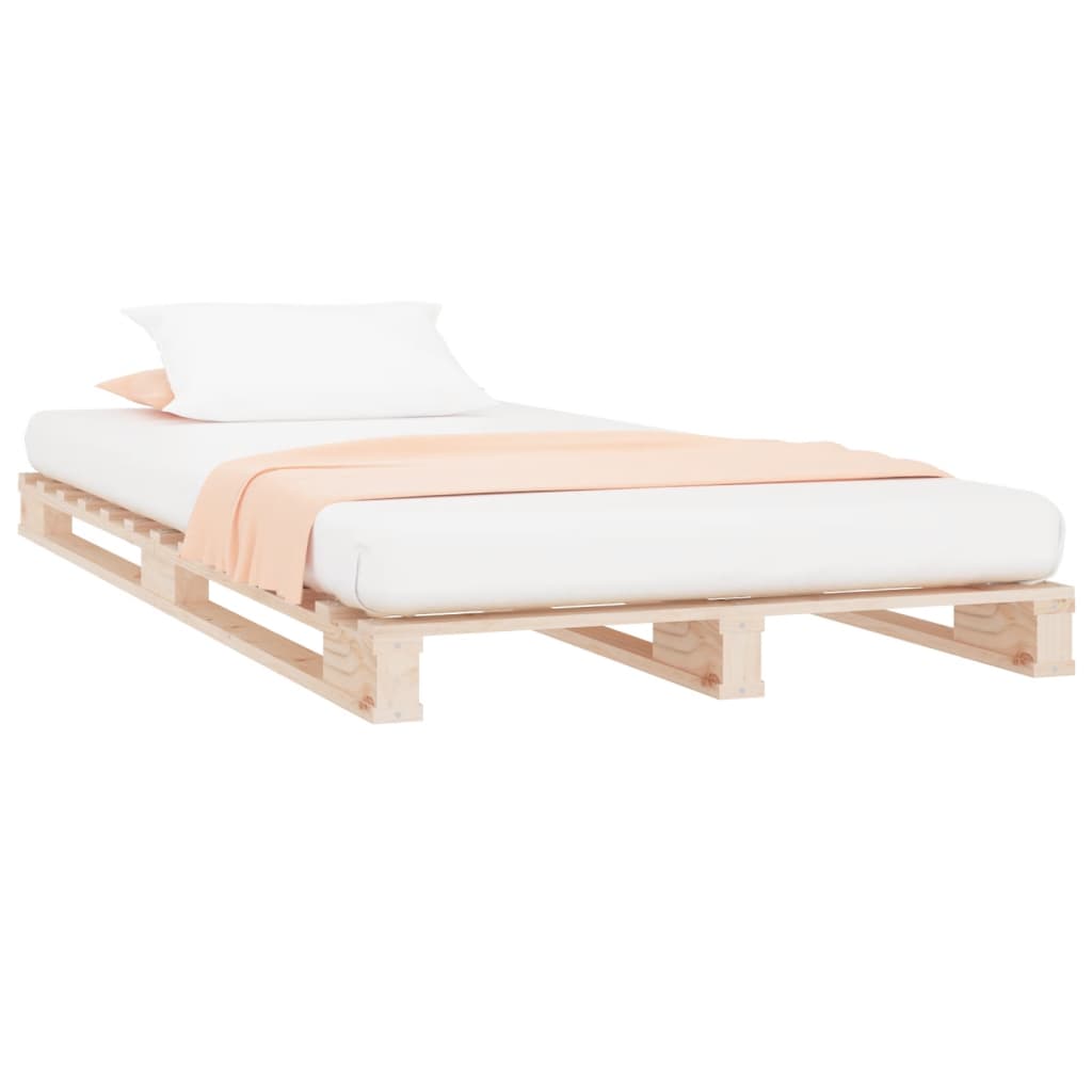 Krevet od paleta 75 x 190 cm od masivne borovine mali