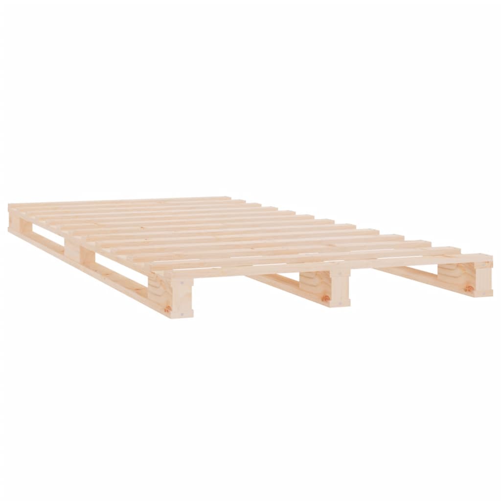 Krevet od paleta 75 x 190 cm od masivne borovine mali
